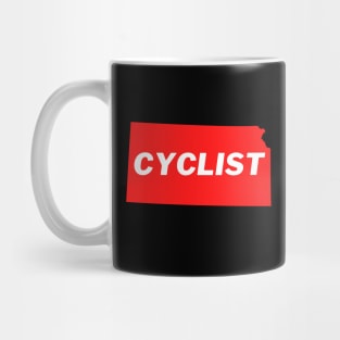 Kansas Cyclist Shirt, Kansas Cycling T-Shirt, Sunflower State Cycling, Kansas Cycling, Kansas Cyclist, Kansas Cyclist Gift Mug